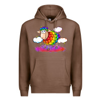 Chestnut rainbow sheep pride Premium Hoodie - FaDigitalArtStudio