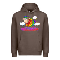 Coffee rainbow sheep pride Premium Hoodie - FaDigitalArtStudio
