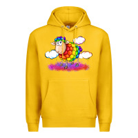 Lemon rainbow sheep pride Premium Hoodie - FaDigitalArtStudio