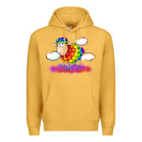 Mustard rainbow sheep pride Premium Hoodie - FaDigitalArtStudio