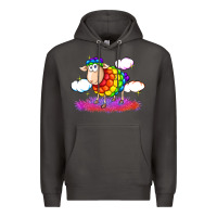 Smoke rainbow sheep pride Premium Hoodie - FaDigitalArtStudio