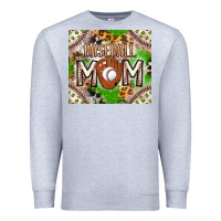 Heather Grey Baseball Mom Premium Sweatshirt - CowhideDigitalArt