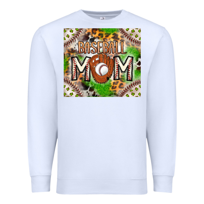 Baseball Mom Premium Sweatshirt by CowhideDigitalArt | Teevron