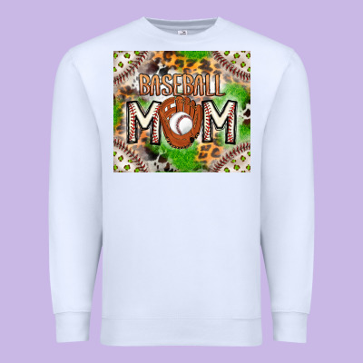 Baseball Mom Premium Sweatshirt Designed By Cowhidedigitalart