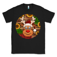 Black cute reindeer head Christmas Classic Tee - Jasminsmagicworld