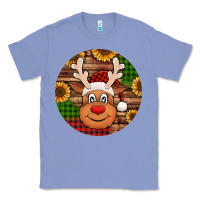 Colony Blue cute reindeer head Christmas Classic Tee - Jasminsmagicworld