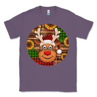 Lavender cute reindeer head Christmas Classic Tee - Jasminsmagicworld