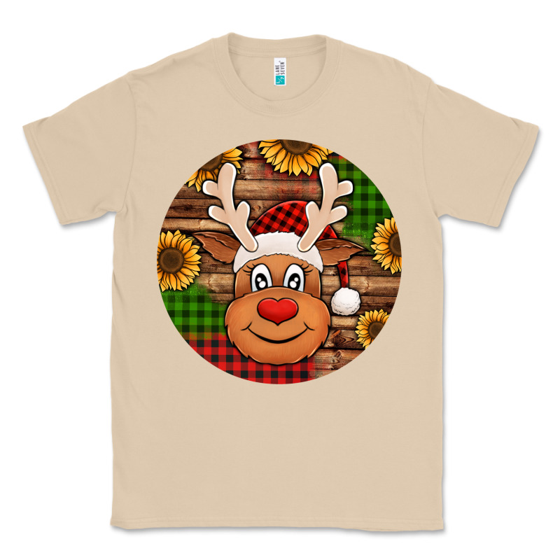 Cute Reindeer Head Christmas Classic Tee by Jasminsmagicworld | Teevron