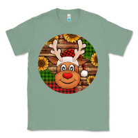 Sage cute reindeer head Christmas Classic Tee - Jasminsmagicworld