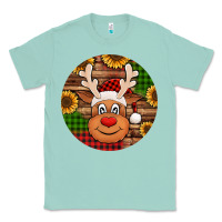 Seafoam cute reindeer head Christmas Classic Tee - Jasminsmagicworld