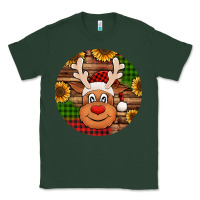 Sports Green cute reindeer head Christmas Classic Tee - Jasminsmagicworld