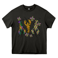 Asphalt mardi gras crawfish Heavy Core Tee - MaliasSmallBusiness