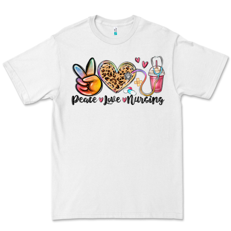 Peace Love Nursing Premium Tee by MaliasSmallBusiness | Teevron