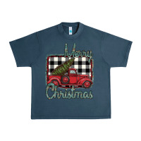 Midnight Navy Merry Christmas Truck Urban Heavy Tee - Bettercallsaul