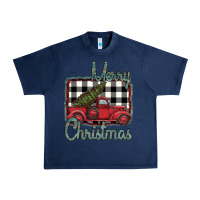 Navy Merry Christmas Truck Urban Heavy Tee - Bettercallsaul