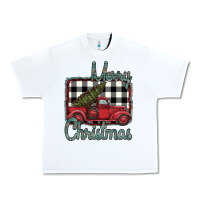 White Merry Christmas Truck Urban Heavy Tee - Bettercallsaul