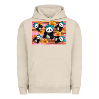 Pigment French Oak Baby panda flowers Urban Hoodie - Artiststas