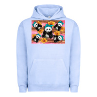 Pigment Grape Ice Baby panda flowers Urban Hoodie - Artiststas