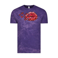 Cloud Purple kiss with leopard and hearts Vintage Tee - RanaPortraitStore