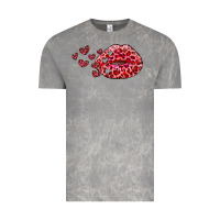 Cloud Rock kiss with leopard and hearts Vintage Tee - RanaPortraitStore