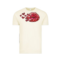 Vintage Arctic kiss with leopard and hearts Vintage Tee - RanaPortraitStore