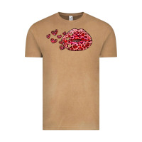 Vintage Camel kiss with leopard and hearts Vintage Tee - RanaPortraitStore