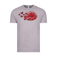 Vintage Zinc kiss with leopard and hearts Vintage Tee - RanaPortraitStore