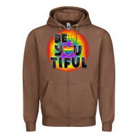Chestnut Be you tiful pride Zipper Hoodie - FaDigitalArtStudio