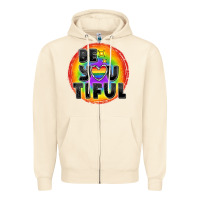 Sandshell Be you tiful pride Zipper Hoodie - FaDigitalArtStudio