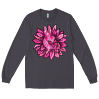Smoke Breast Cancer Sunflower Long Sleeve Tee - texasbilliewilder
