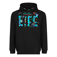 Black Doctor Life Heavyweight Hoodie - CowhideDigitalArt