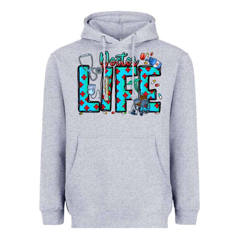 Doctor Life Heavyweight Hoodie by CowhideDigitalArt | Teevron