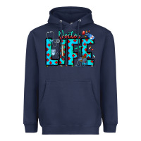 Navy Doctor Life Heavyweight Hoodie - CowhideDigitalArt