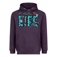 Plum Doctor Life Heavyweight Hoodie - CowhideDigitalArt