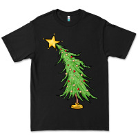 Black trendy christmas tree Premium Tee - MaliasSmallBusiness