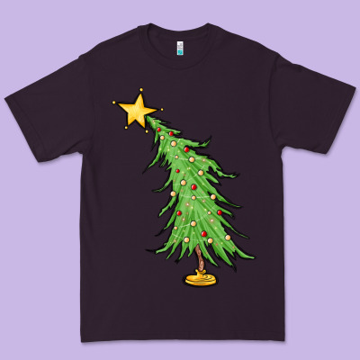 Trendy Christmas Tree Premium Tee Designed By Maliassmallbusiness