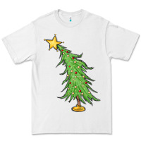 White trendy christmas tree Premium Tee - MaliasSmallBusiness