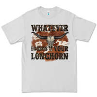 Dove Grey longhorn bullskull whatever lossos your longhorn Premium Tee - JahusDesignShop