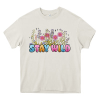 Cream stay wild Heavy Core Tee - MaliasSmallBusiness