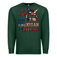 Sports Green All American Mama Premium Sweatshirt - LillyAllenDesigns
