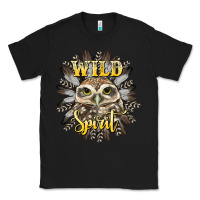 Black wild spirit owl Classic Tee - BarkalooDesign