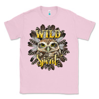 Bubblegum Pink wild spirit owl Classic Tee - BarkalooDesign