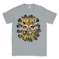 Heather Grey wild spirit owl Classic Tee - BarkalooDesign