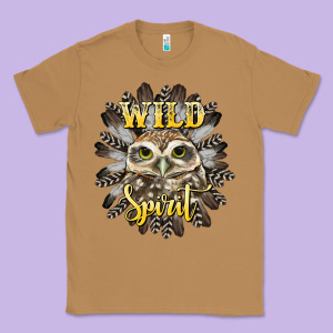 Wild Spirit Owl Classic Tee Designed By Barkaloodesign