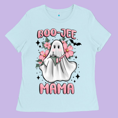 Boo Jee Mama Ladies Tee Designed By Maliassmallbusiness