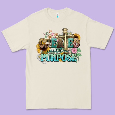 Created With A Purpose Premium Tee Designed By Nancycooperartshop