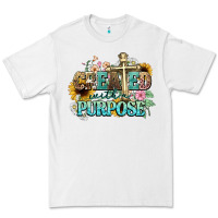 White created with a purpose Premium Tee - NancyCooperArtShop