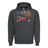 Smoke Party in the USA Zipper Hoodie - FaDigitalArtStudio