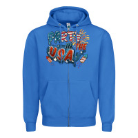 True Royal Party in the USA Zipper Hoodie - FaDigitalArtStudio
