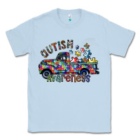 Dusty Blue autism avareness Classic Tee - SublimationCraftShop